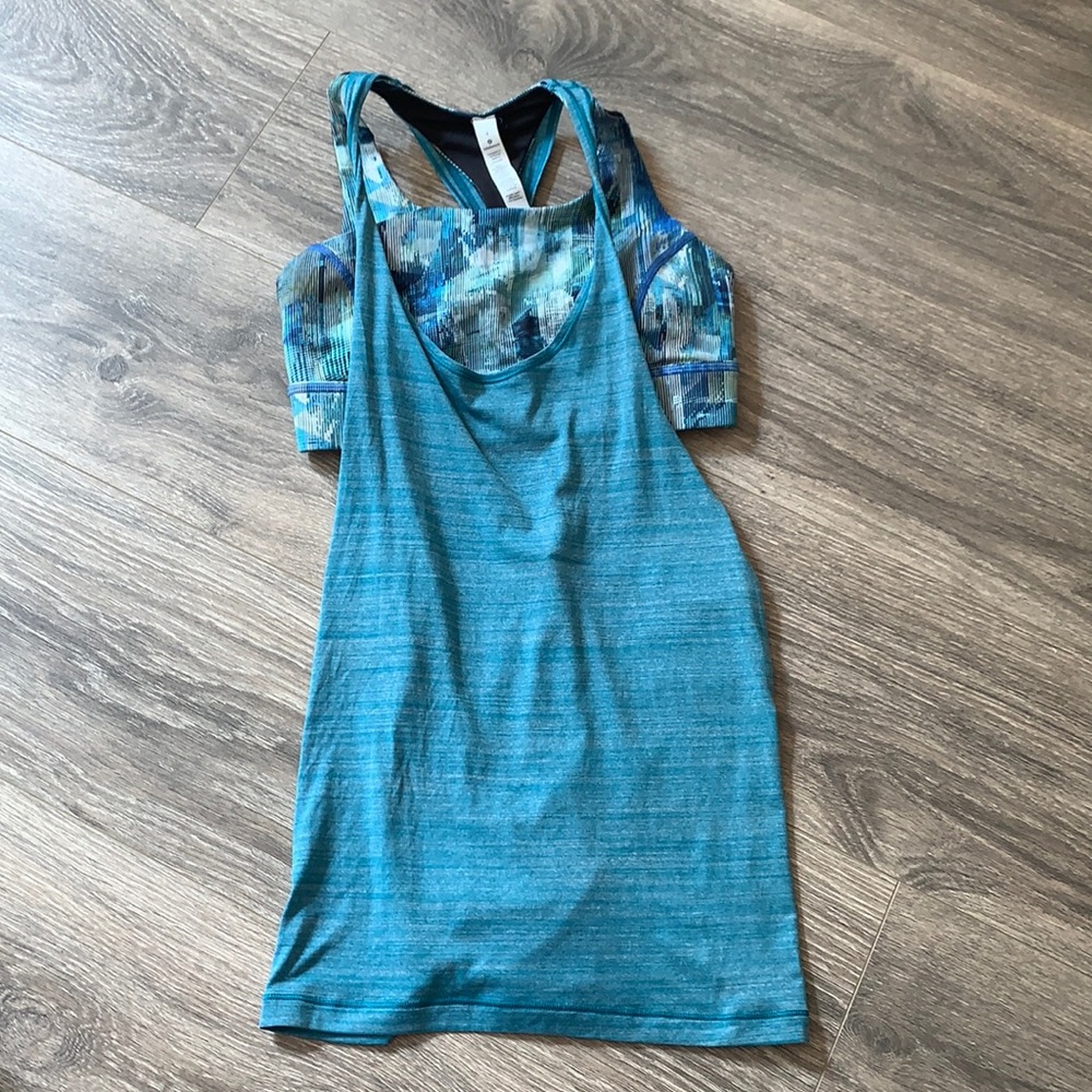 Lululemon Twist and Toil 2-in-1 tank and bra